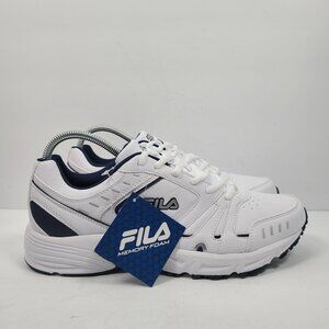 Fila Memory Go The Distance Men's White Sneakers 1GH23008-109 US Size 10.5 NWT